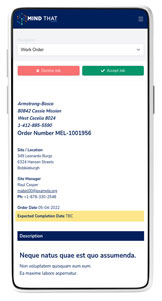 Vendor app on mobile